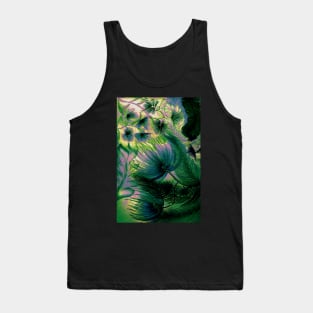 tropical triffids palms ferns , pastel flowers art print Tank Top